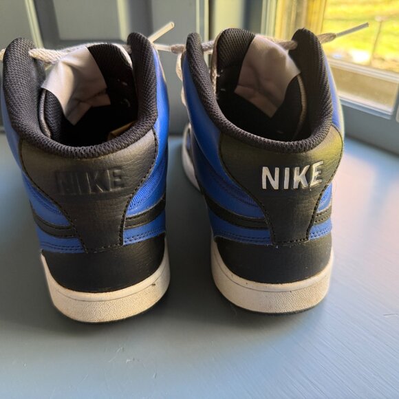 Nike Court Vision Mid Next Nature AF White Blue FQ8740-480 Mens Size 9 - Picture 5 of 8